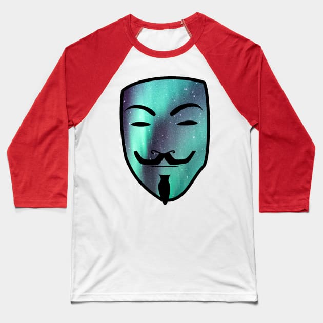 Anonymous Borealis Baseball T-Shirt by FattoAMano